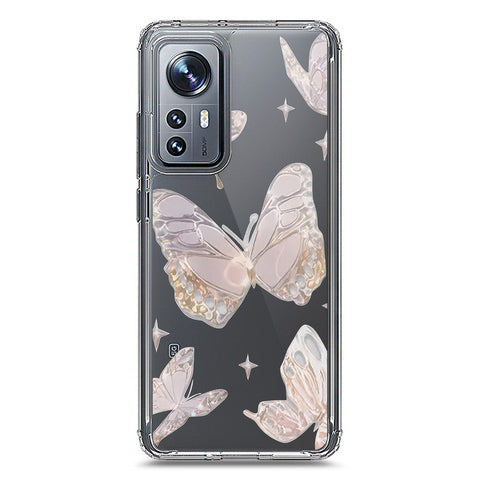 Xiaomi 12X Cover - O'Nation Butterfly Dreams Series 2 - Clear Phone Case - Soft Silicon Borders