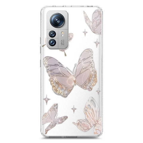 Xiaomi 12 Pro Cover - O'Nation Butterfly Dreams Series 2 - Clear Phone Case - Soft Silicon Borders