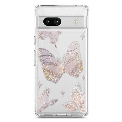 Google Pixel 7a Cover - O'Nation Butterfly Dreams Series 2 - Clear Phone Case - Soft Silicon Borders