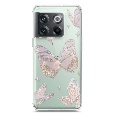 OnePlus 10T Cover - O'Nation Butterfly Dreams Series 2 - Clear Phone Case - Soft Silicon Borders