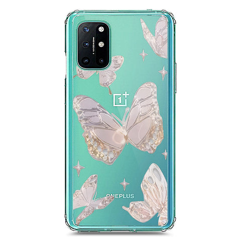 OnePlus 8T Cover - O'Nation Butterfly Dreams Series 2 - Clear Phone Case - Soft Silicon Borders