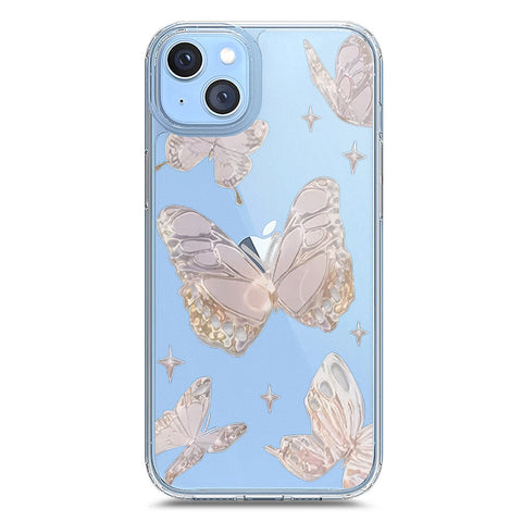 iPhone 14 Plus Cover - O'Nation Butterfly Dreams Series 2 - Clear Phone Case - Soft Silicon Borders