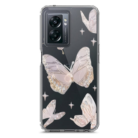 Oppo A77 5G Cover - O'Nation Butterfly Dreams Series 2 - Clear Phone Case - Soft Silicon Borders