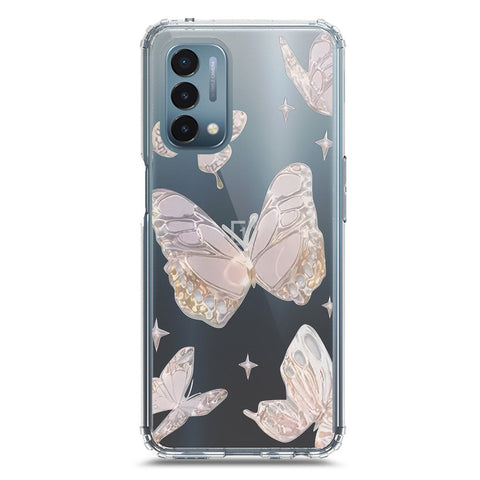 OnePlus Nord N200 5G Cover - O'Nation Butterfly Dreams Series 2 - Clear Phone Case - Soft Silicon Borders