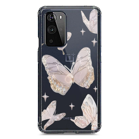 OnePlus 9 Pro Cover - O'Nation Butterfly Dreams Series 2 - Clear Phone Case - Soft Silicon Borders