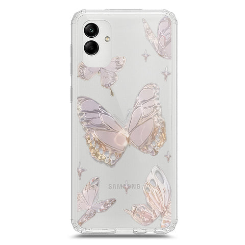Samsung Galaxy M02s Cover - O'Nation Butterfly Dreams Series 2 - Clear Phone Case - Soft Silicon Borders