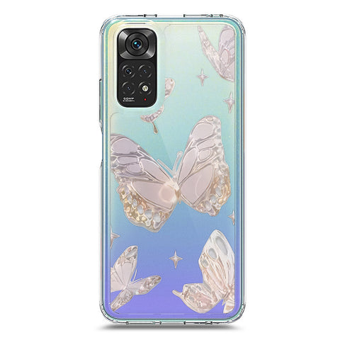 Xiaomi Redmi Note 11S Cover - O'Nation Butterfly Dreams Series 2 - Clear Phone Case - Soft Silicon Borders