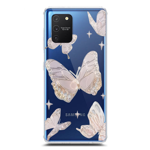 Samsung Galaxy M80s Cover - O'Nation Butterfly Dreams Series 2 - Clear Phone Case - Soft Silicon Borders