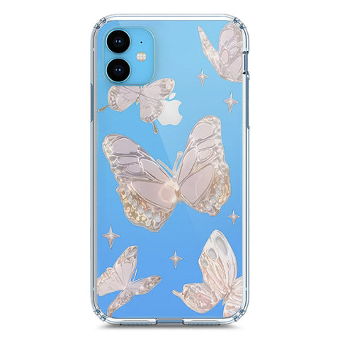 iPhone 11 Cover - O'Nation Butterfly Dreams Series 2 - Clear Phone Case - Soft Silicon Borders