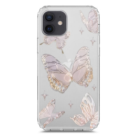 iPhone 12 Cover - O'Nation Butterfly Dreams Series 2 - Clear Phone Case - Soft Silicon Borders