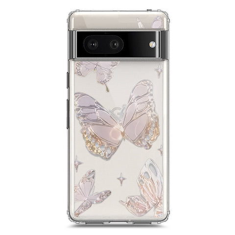 Google Pixel 7 Cover - O'Nation Butterfly Dreams Series 2 - Clear Phone Case - Soft Silicon Borders