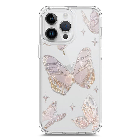 iPhone 15 Pro Max Cover - O'Nation Butterfly Dreams Series 2 - Clear Phone Case - Soft Silicon Borders