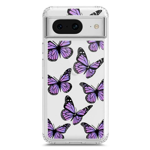 Google Pixel 8 Cover - O'Nation Butterfly Dreams Series 2 - Clear Phone Case - Soft Silicon Borders