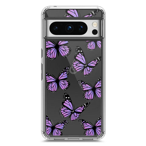 Google Pixel 8 Pro Cover - O'Nation Butterfly Dreams Series 2 - Clear Phone Case - Soft Silicon Borders