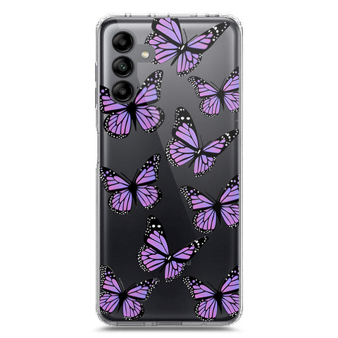 Samsung Galaxy A04s Cover - O'Nation Butterfly Dreams Series 2 - Clear Phone Case - Soft Silicon Borders