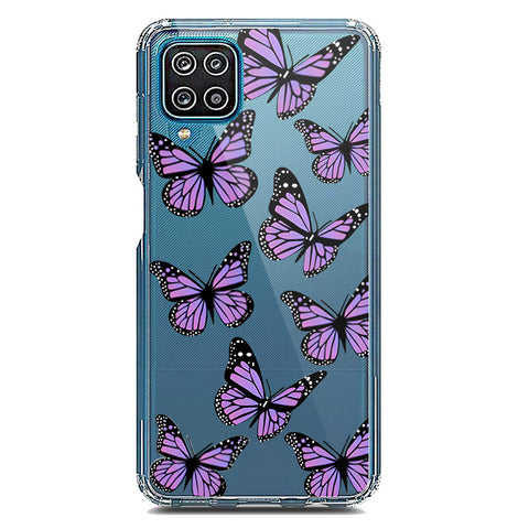 Samsung Galaxy A12 Nacho Cover - O'Nation Butterfly Dreams Series 2 - Clear Phone Case - Soft Silicon Borders