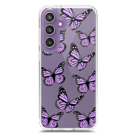 Samsung Galaxy S23 FE Cover - O'Nation Butterfly Dreams Series 2 - Clear Phone Case - Soft Silicon Borders