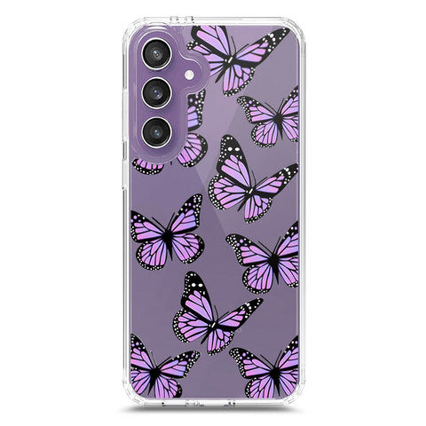 Samsung Galaxy S24 Plus Cover - O'Nation Butterfly Dreams Series 2 - Clear Phone Case - Soft Silicon Borders