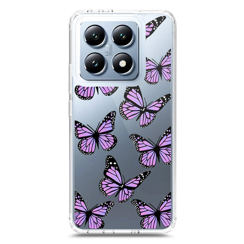 Xiaomi 14T Pro Cover - O'Nation Butterfly Dreams Series 2 - Clear Phone Case - Soft Silicon Borders