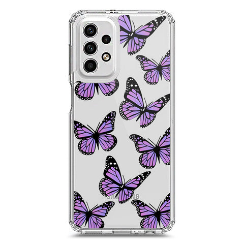 Samsung Galaxy A23 Cover - O'Nation Butterfly Dreams Series 2 - Clear Phone Case - Soft Silicon Borders