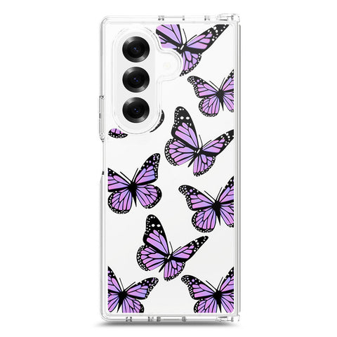 Samsung Galaxy Z Fold 7 Cover - O'Nation Butterfly Dreams Series 2 - Clear Phone Case - Soft Silicon Borders