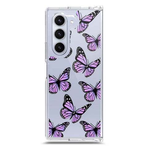 Samsung Galaxy Z Fold 6 Cover - O'Nation Butterfly Dreams Series 2 - Clear Phone Case - Soft Silicon Borders