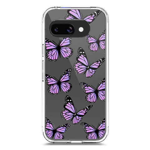 Google Pixel 9a Cover - O'Nation Butterfly Dreams Series 2 - Clear Phone Case - Soft Silicon Borders