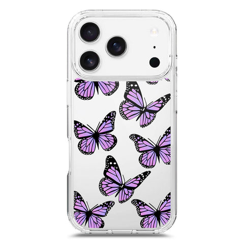 iPhone 17 Pro Cover - O'Nation Butterfly Dreams Series 2 - Clear Phone Case - Soft Silicon Borders
