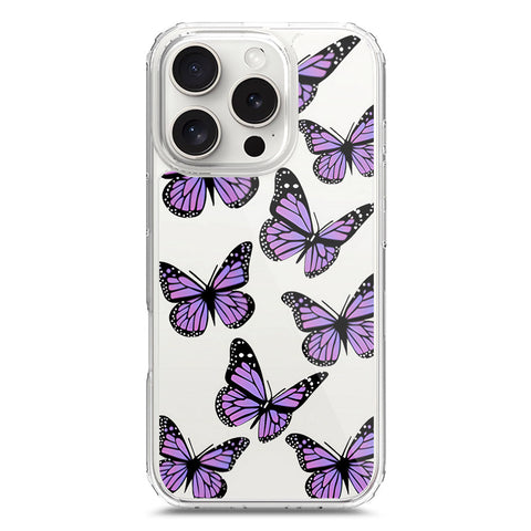 iPhone 16 Pro Cover - O'Nation Butterfly Dreams Series 2 - Clear Phone Case - Soft Silicon Borders