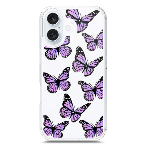 iPhone 17 Cover - O'Nation Butterfly Dreams Series 2 - Clear Phone Case - Soft Silicon Borders