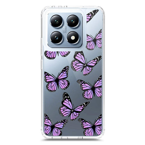 Xiaomi 14T Cover - O'Nation Butterfly Dreams Series 2 - Clear Phone Case - Soft Silicon Borders
