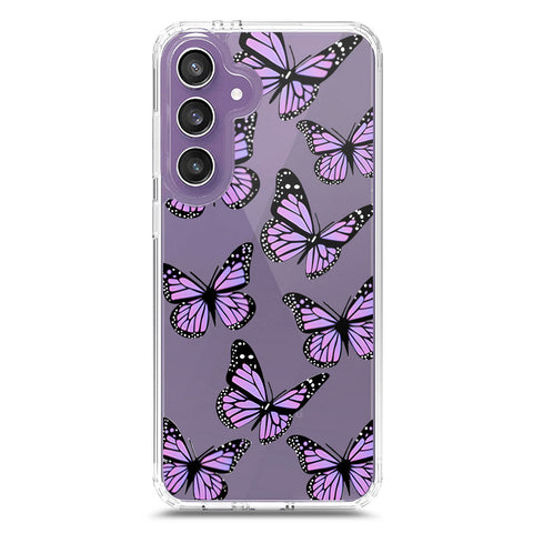 Samsung Galaxy S25 FE Cover - O'Nation Butterfly Dreams Series 2 - Clear Phone Case - Soft Silicon Borders