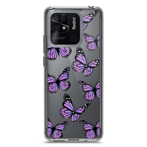 Xiaomi Redmi 10C Cover - O'Nation Butterfly Dreams Series 2 - Clear Phone Case - Soft Silicon Borders