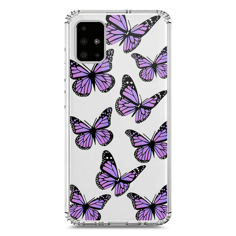 Samsung Galaxy A51 Cover - O'Nation Butterfly Dreams Series 2 - Clear Phone Case - Soft Silicon Borders