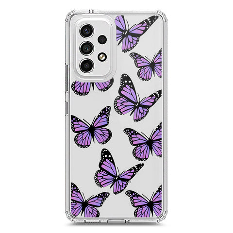Samsung Galaxy A53 5G Cover - O'Nation Butterfly Dreams Series 2 - Clear Phone Case - Soft Silicon Borders