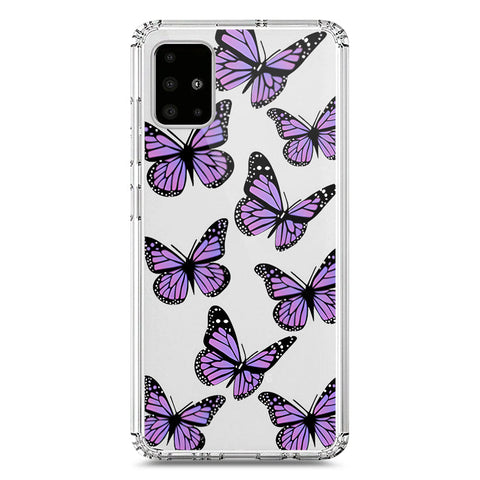 Samsung Galaxy A71 Cover - O'Nation Butterfly Dreams Series 2 - Clear Phone Case - Soft Silicon Borders