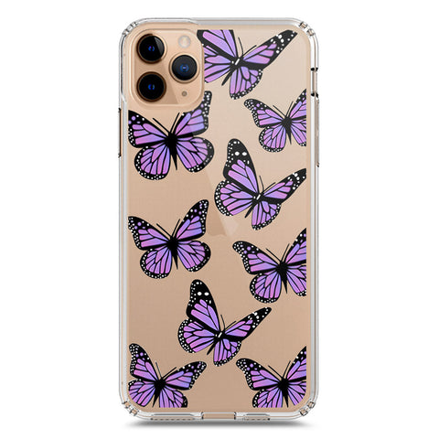 iPhone 11 Pro Max Cover - O'Nation Butterfly Dreams Series 2 - Clear Phone Case - Soft Silicon Borders