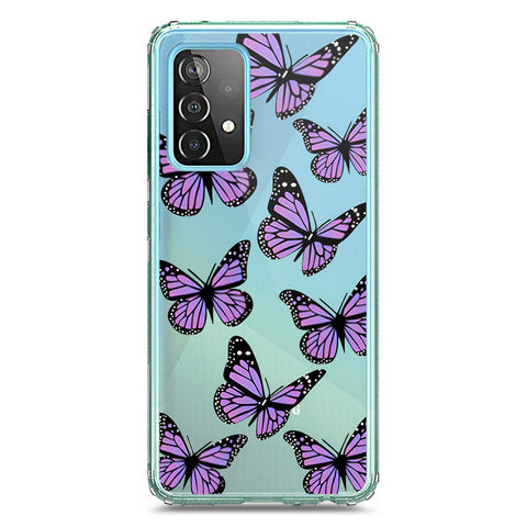 Samsung Galaxy A72 Cover - O'Nation Butterfly Dreams Series 2 - Clear Phone Case - Soft Silicon Borders