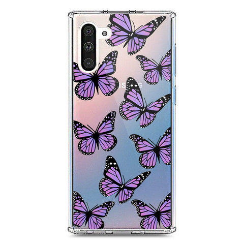 Samsung Galaxy Note 10 Cover - O'Nation Butterfly Dreams Series 2 - Clear Phone Case - Soft Silicon Borders