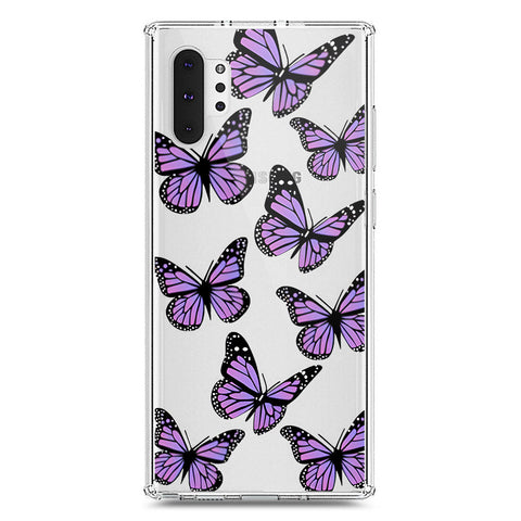 Samsung Galaxy Note 10 Plus Cover - O'Nation Butterfly Dreams Series 2 - Clear Phone Case - Soft Silicon Borders