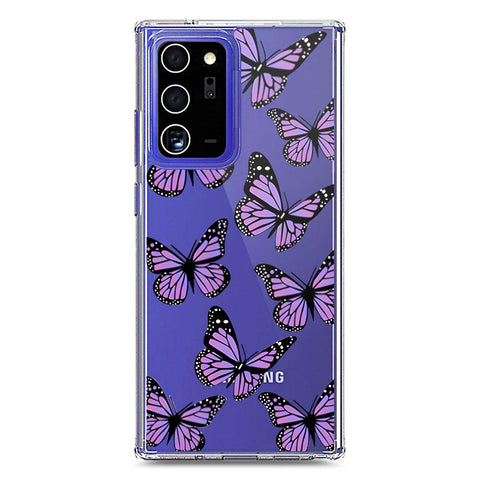 Samsung Galaxy Note 20 Ultra Cover - O'Nation Butterfly Dreams Series 2 - Clear Phone Case - Soft Silicon Borders