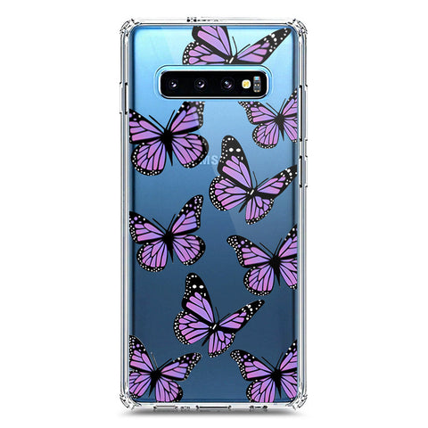 Samsung Galaxy S10 Plus Cover - O'Nation Butterfly Dreams Series 2 - Clear Phone Case - Soft Silicon Borders