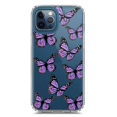 iPhone 12 Pro Max Cover - O'Nation Butterfly Dreams Series 2 - Clear Phone Case - Soft Silicon Borders