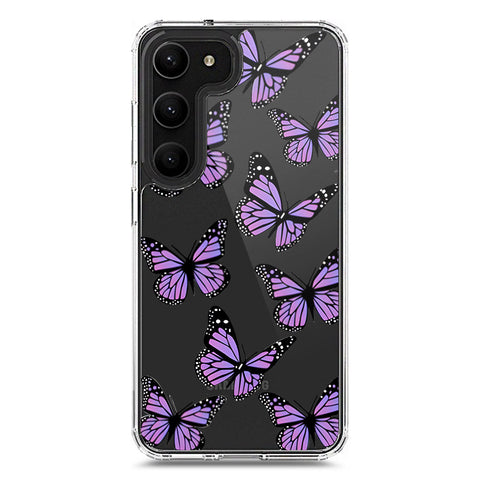 Samsung Galaxy S23 Plus 5G Cover - O'Nation Butterfly Dreams Series 2 - Clear Phone Case - Soft Silicon Borders