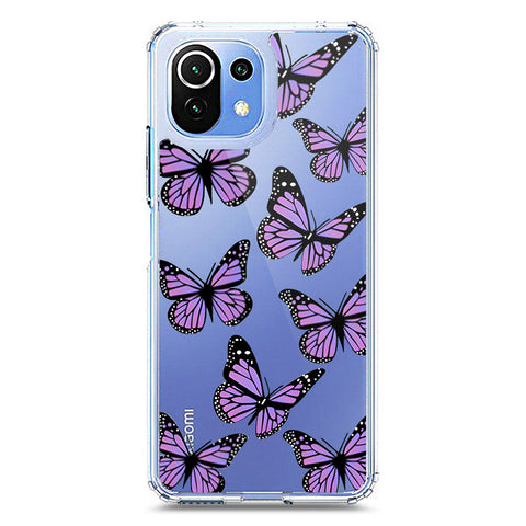 Xiaomi Mi 11 Lite 5G Cover - O'Nation Butterfly Dreams Series 2 - Clear Phone Case - Soft Silicon Borders