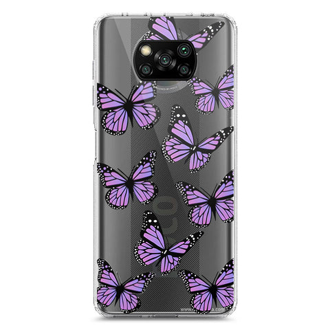 Xiaomi Poco X3 Cover - O'Nation Butterfly Dreams Series 2 - Clear Phone Case - Soft Silicon Borders
