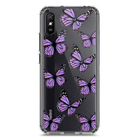 Xiaomi Redmi 9A Cover - O'Nation Butterfly Dreams Series 2 - Clear Phone Case - Soft Silicon Borders