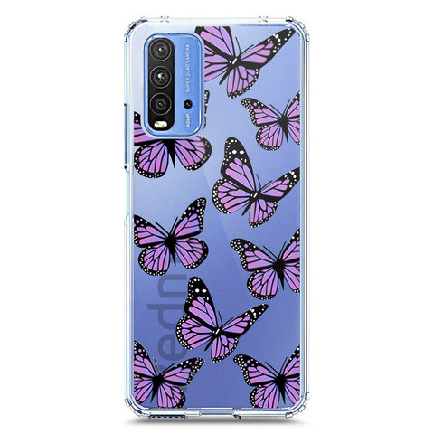 Xiaomi Redmi 9T Cover - O'Nation Butterfly Dreams Series 2 - Clear Phone Case - Soft Silicon Borders