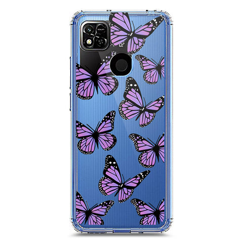 Xiaomi Redmi 10A Cover - O'Nation Butterfly Dreams Series 2 - Clear Phone Case - Soft Silicon Borders