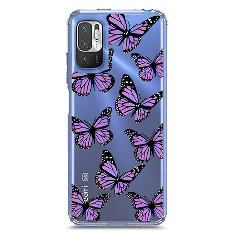 Xiaomi Redmi Note 10T 5G Cover - O'Nation Butterfly Dreams Series 2 - Clear Phone Case - Soft Silicon Borders